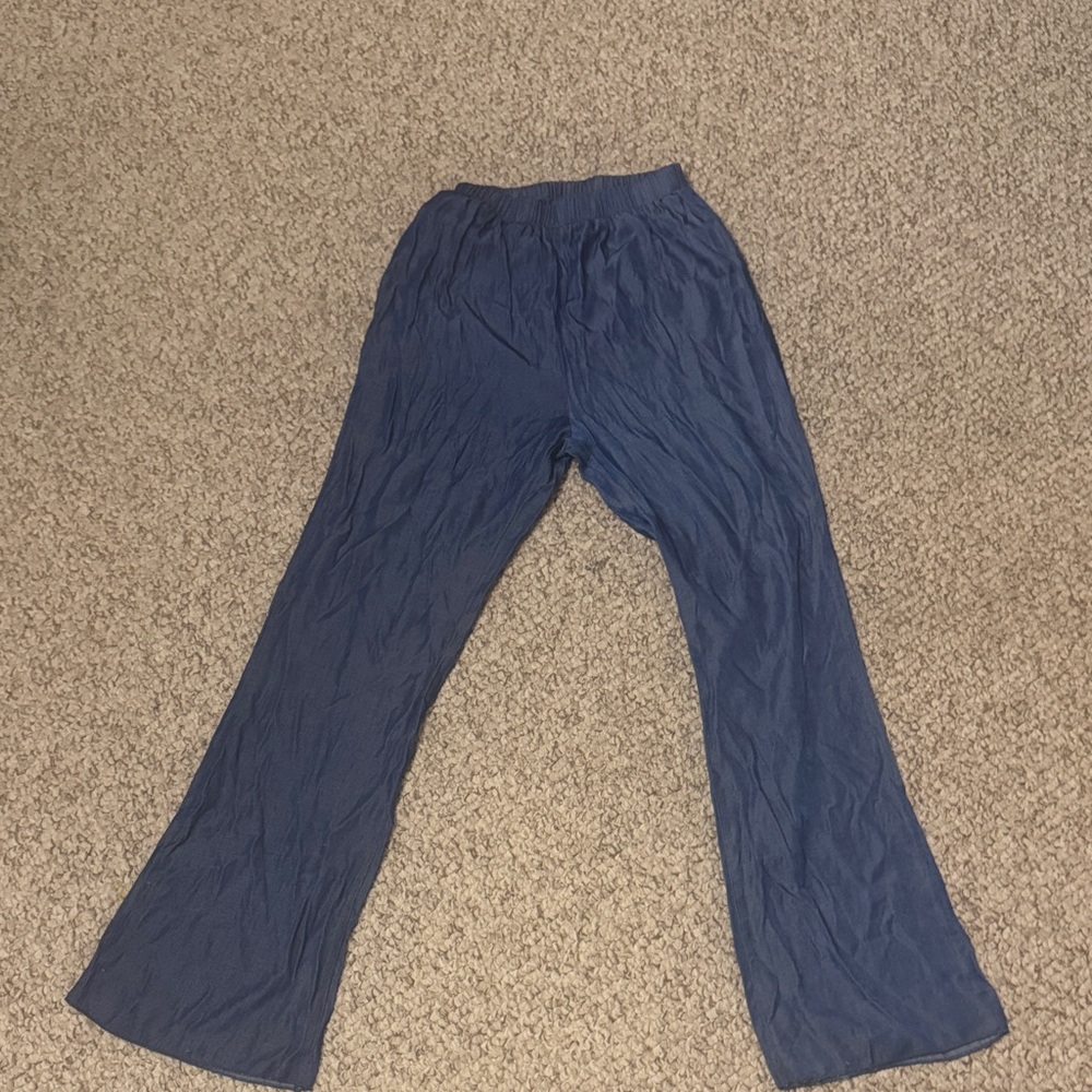 SHEIN Kids Navy Casual Pants